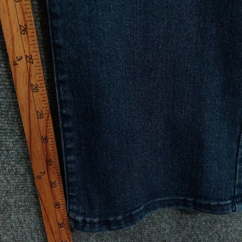 True Religion Ricky SN Flap Relaxed Straight Jeans Mens 32x34 Blue Dark Wash